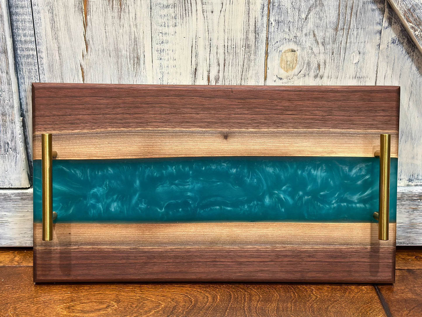 Black Walnut Epoxy-River Charcuterie Board