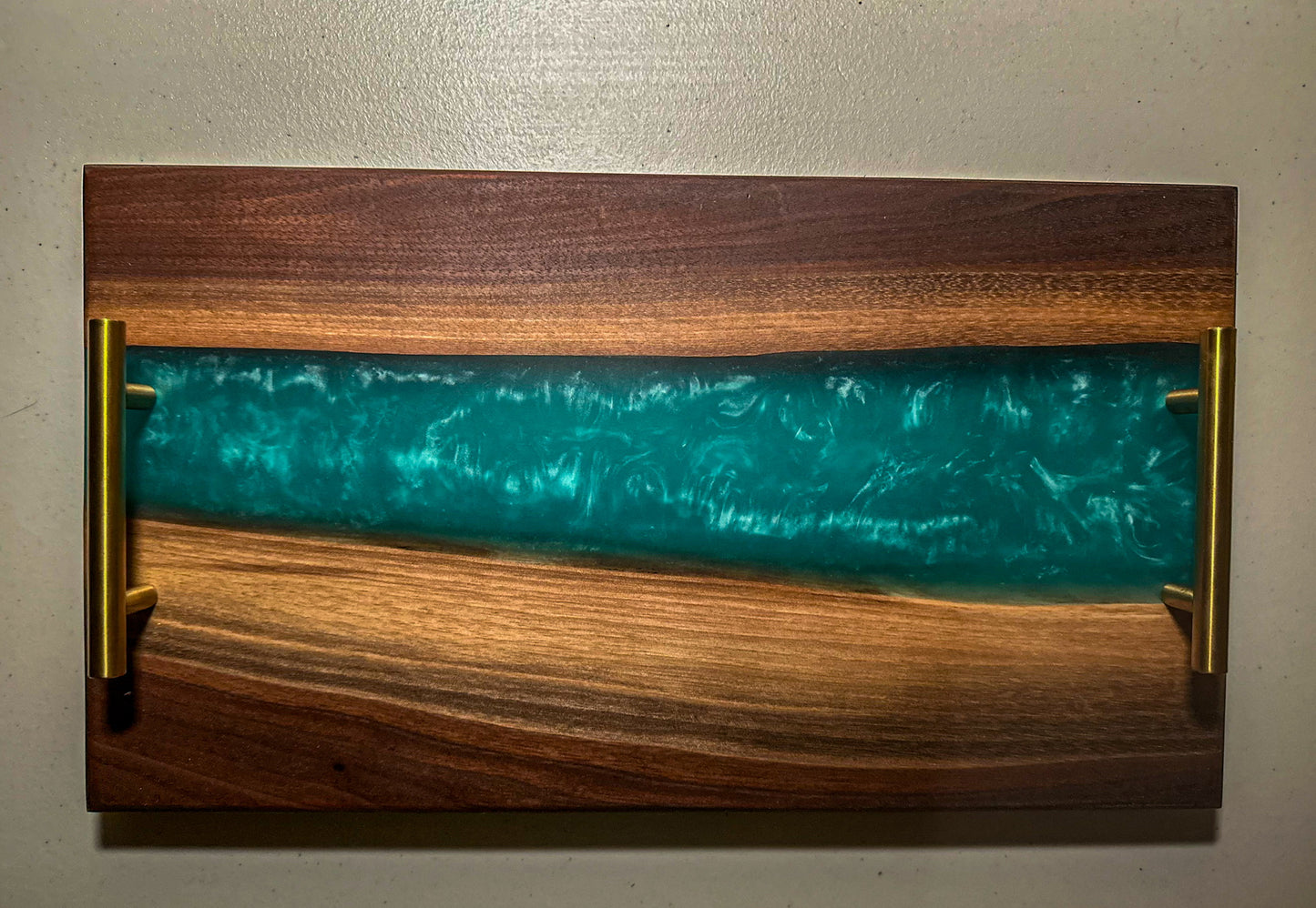 Black Walnut Epoxy-River Charcuterie Board