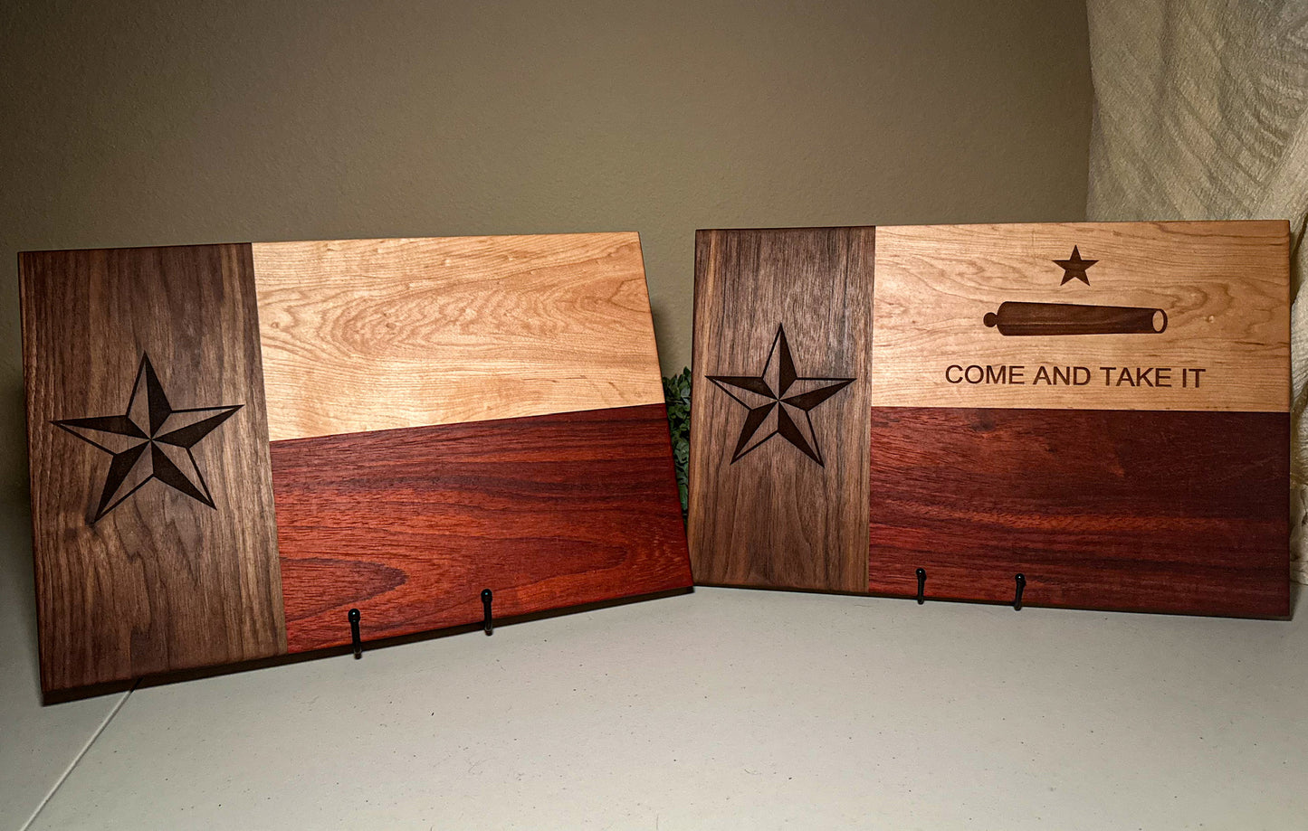 Engraved Texas Flag Cutting Board